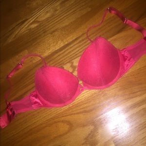 Aerie Red Lace Push-up Bra 32B
